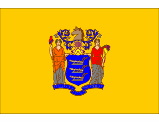 New Jersey Polyester Flag - 3 X 5