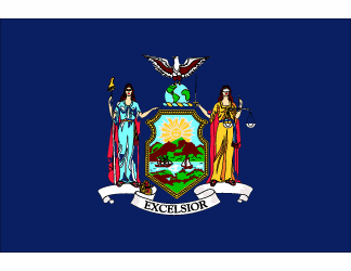 New York Polyester Flag - 3 X 5