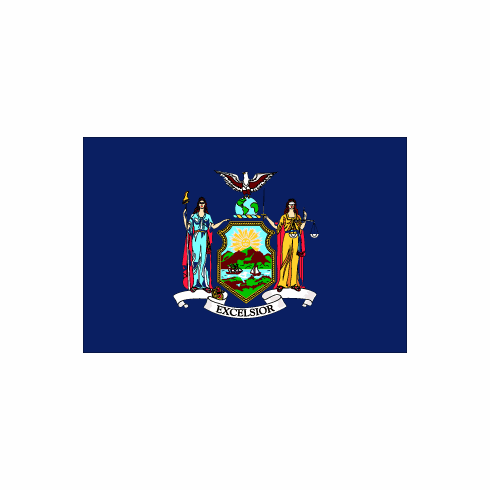 New York Polyester Flag - 3 X 5