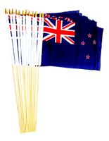 New Zealand 12" x 18" Stick Flags