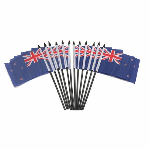 New Zealand Polyester Table Flag - 12 pack