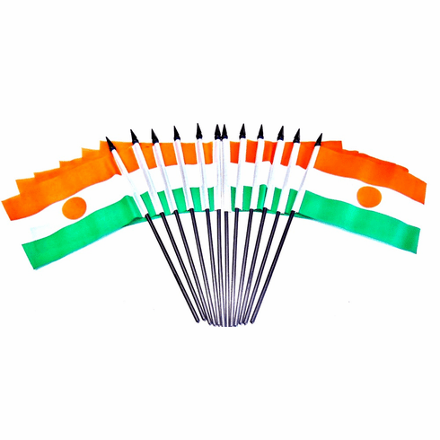 Niger Polyester Table Flags - 12 Per Pack