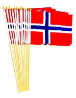 Norway 12" x 18" Stick Flags