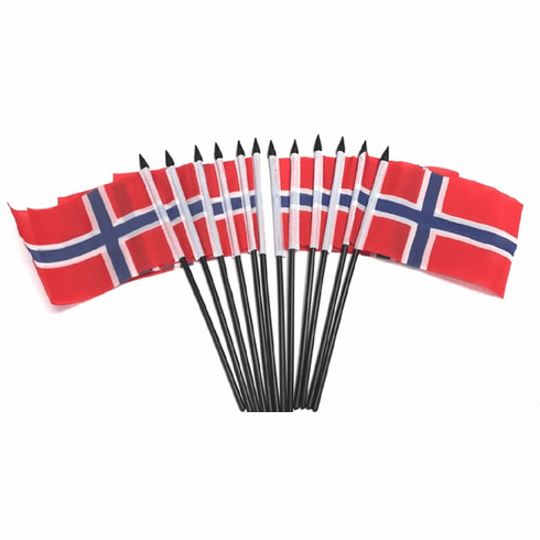 Norway Polyester Table Flag - 12 per pack