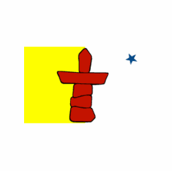Nunavut Polyester Flag 3 X 5