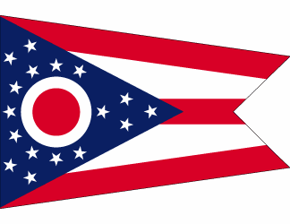 Ohio Polyester Flag - 3 X 5