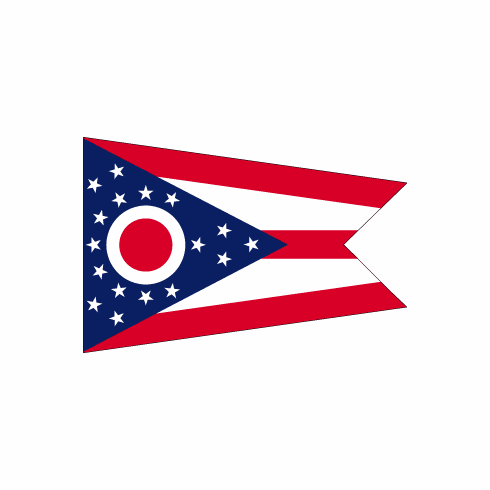 Ohio Polyester Flag - 3 X 5