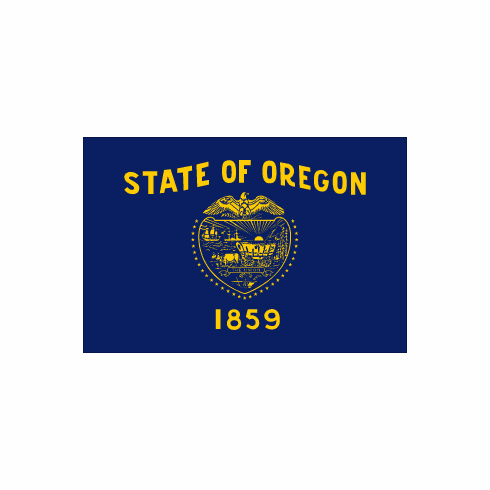 Oregon Polyester Flag - 3 X 5