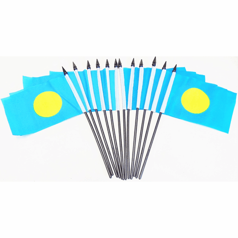 Palau Polyester Table Flags - 12 Per Pack