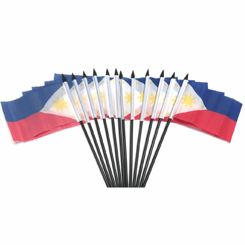 Philippines Polyester Table Flag - 12 per pack