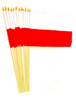 Poland 12" x 18" Stick Flags
