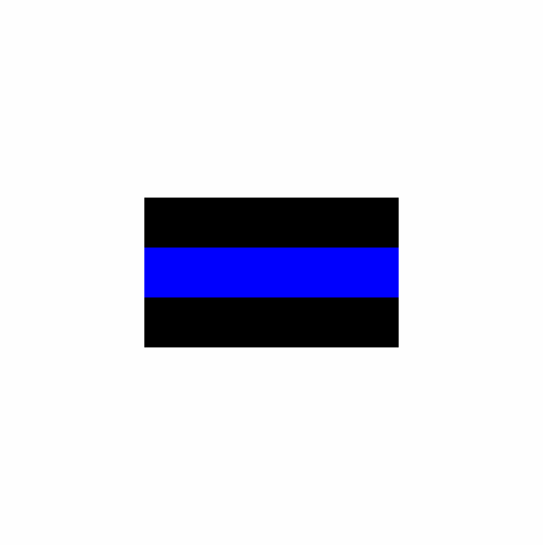 Police/Thin Blue Line Flag 3 X 5