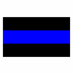 Police/Thin Blue Line Flag 3 X 5