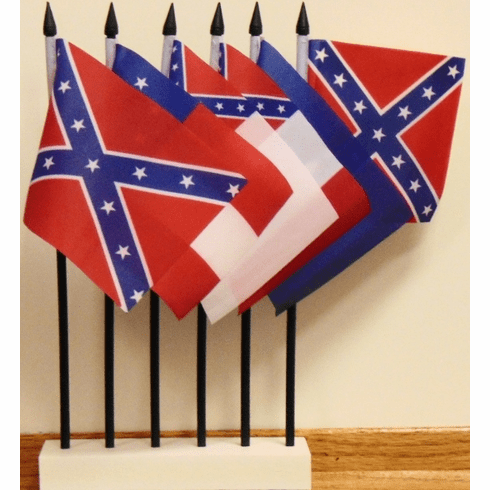 Polyester Miniature Historical Confederate Flag Set