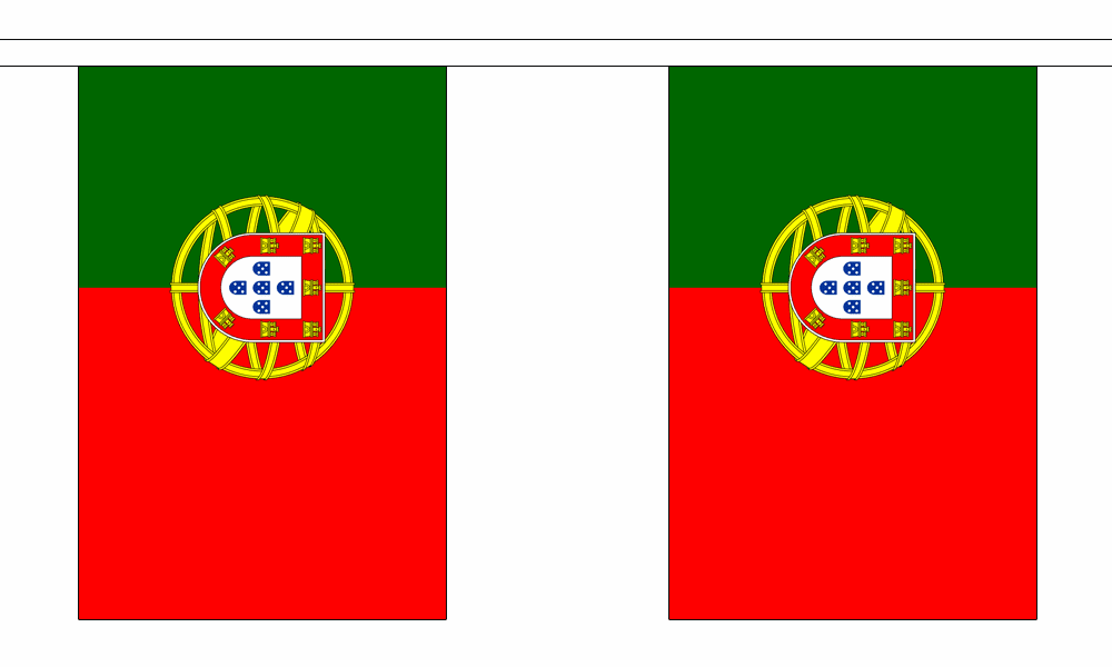 Portugal String Flag Bunting