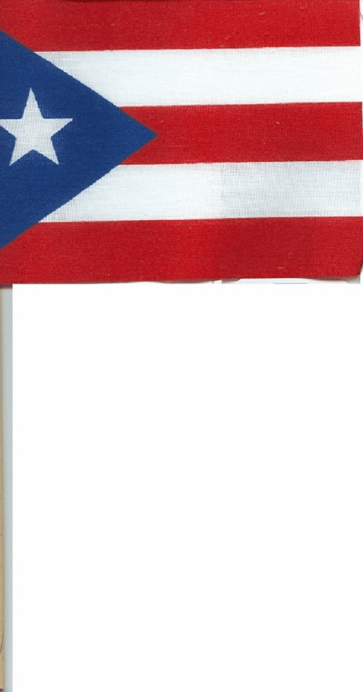 Puerto Rico Cotton Mini Flags