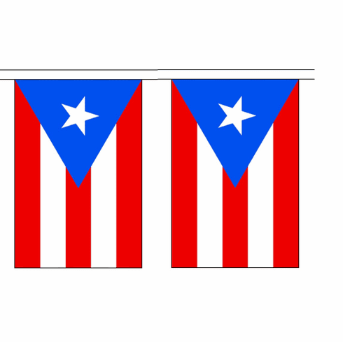 Puerto Rico String Flag Bunting