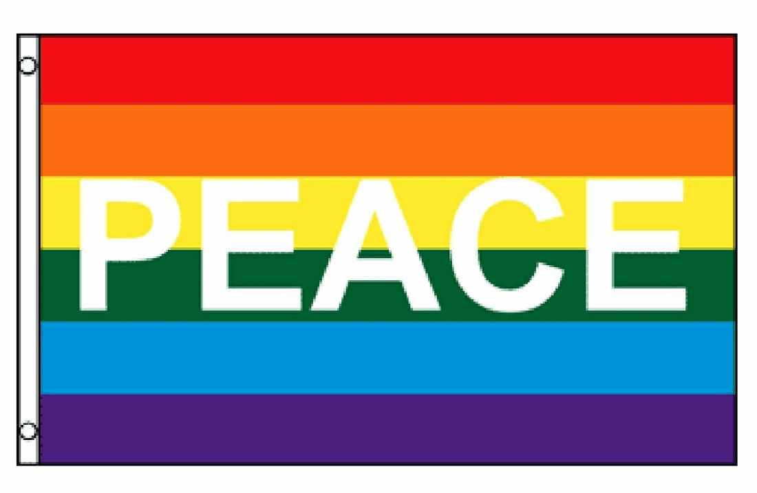 Rainbow Peace Flag 3 x 5