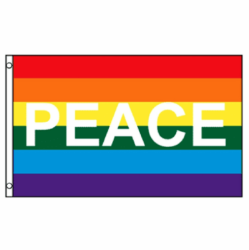 Rainbow Peace Flag 3 x 5