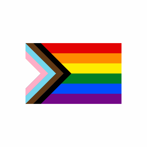 Rainbow Progressive Pride Flag 3 x 5