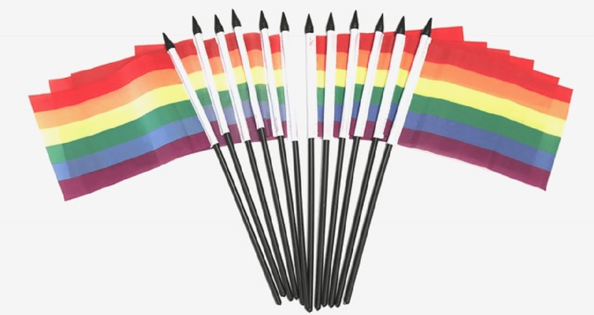 Rainbow Table Flags - 12 Per Pack