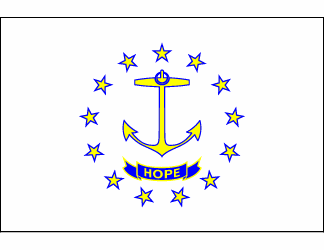 Rhode Island Polyester Flag - 3 X 5