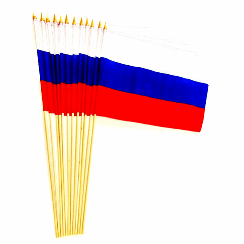 Russia 12" x 18" Stick Flags