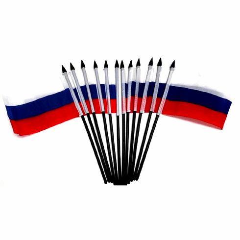 Russia Federation Polyester Table Flag - 12 per pack