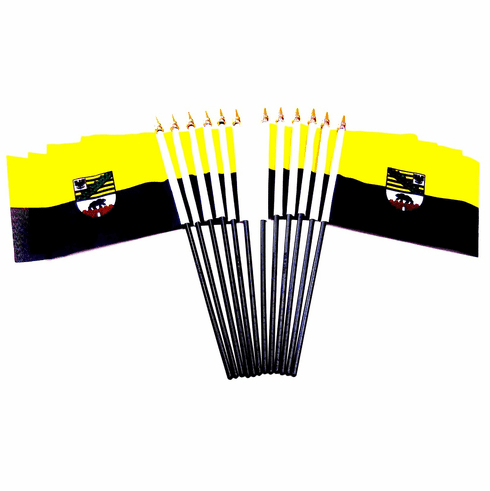 Sachsen Anhalt (Saxony - Anhalt) Polyester Table Flag - 12 per pack