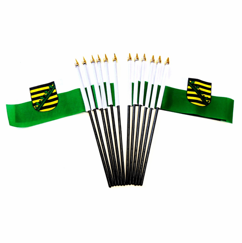 Sachsen (Saxony) Polyester Table Flag - 12 per pack