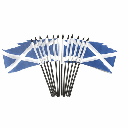 Scotland Cross Polyester Table Flag - 12 per pack