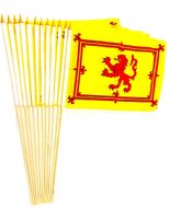 Scotland Rampant Lion 12" x 18" Stick Flags