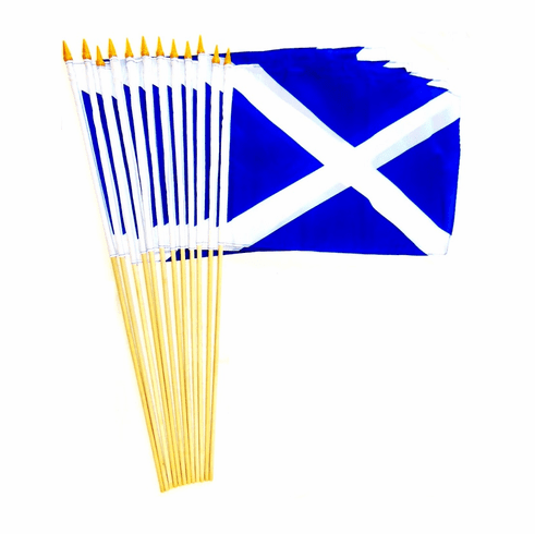 Scotland St. Andrews Cross 12" x 18" Stick Flags