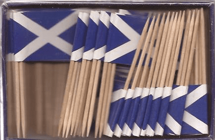 Scotland w/Cross Toothpick Flags