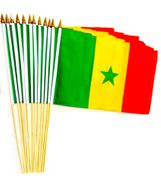 Senegal 12"x18" Stick Flags
