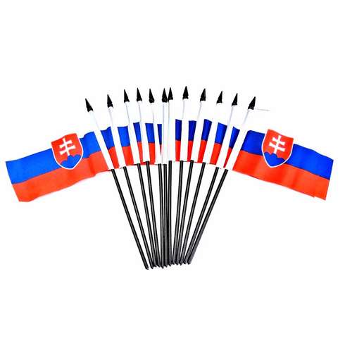 Slovakia Polyester Table Flag - 12 Flags