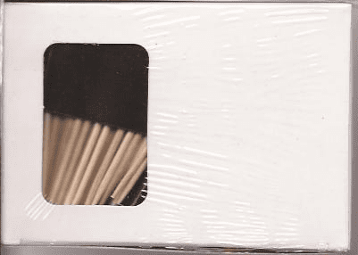 Solid Black Toothpick Flags