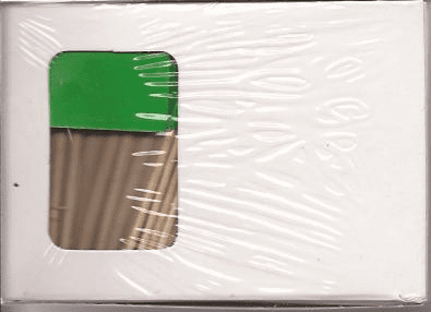 Solid Green Toothpick Flags