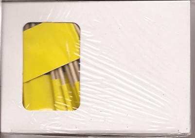 Solid Yellow Toothpick Flags