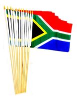 South Africa 12" x 18" Stick Flags