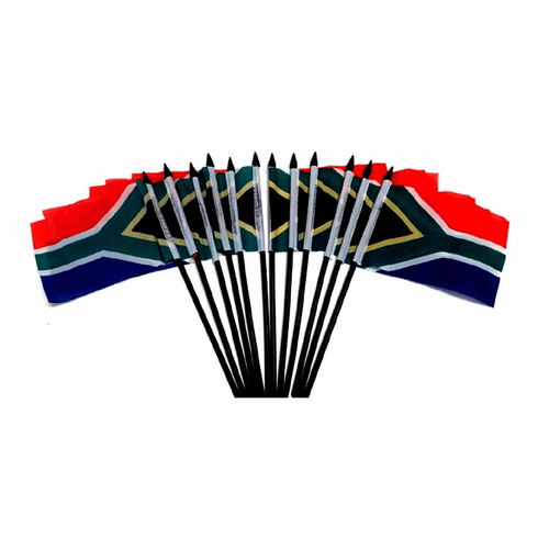 South Africa Polyester Table Flag - 12 per pack