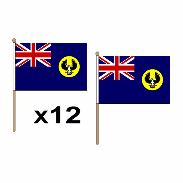 South Australia Miniature Flags - 12 per pack