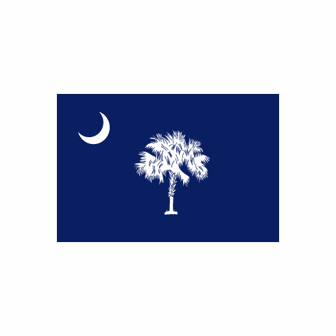 South Carolina Polyester Flag - 3 X 5