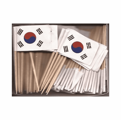 South Korea Toothpick Flags