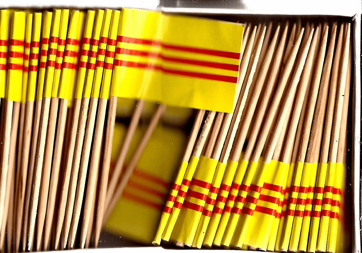 South Vietnam Flag Toothpicks