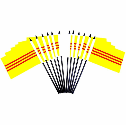 South Vietnam Polyester Table Flag - 12 pack