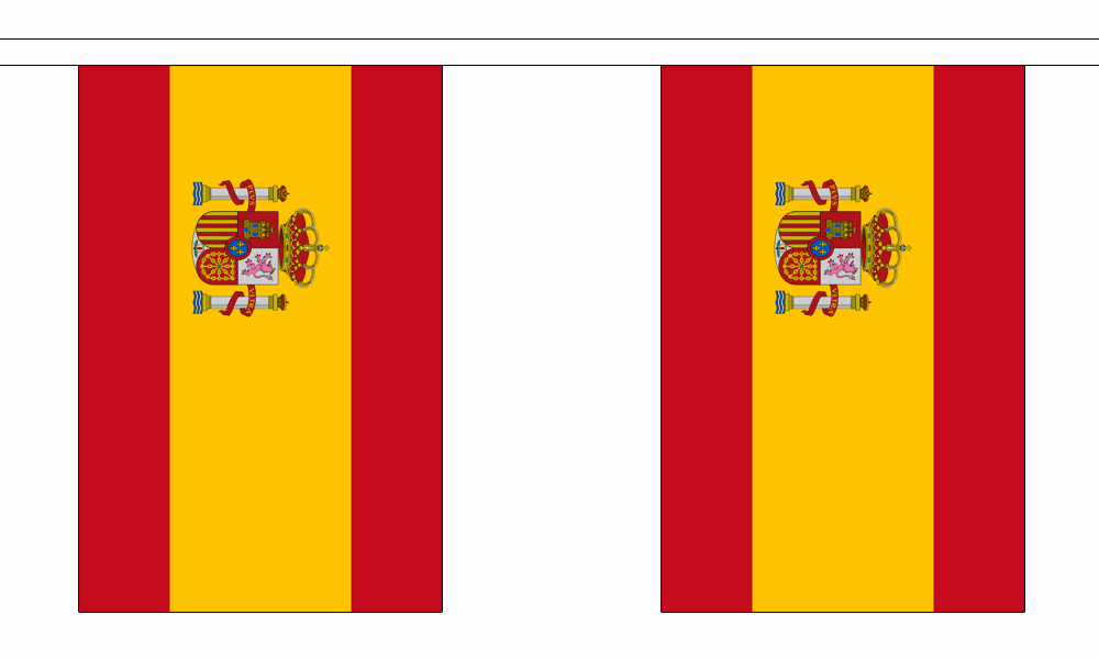 Spain String Flag Bunting