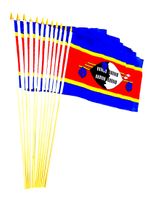 Swaziland (Eswatini) 12" x 18" Stick Flags