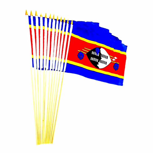 Swaziland (Eswatini) 12" x 18" Stick Flags