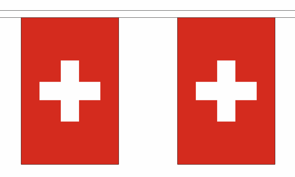 Switzerland String Flag Bunting
